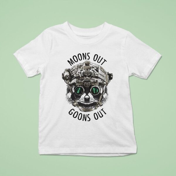 Texas Plinking Moons Out Goons Out Racoon T Shirt