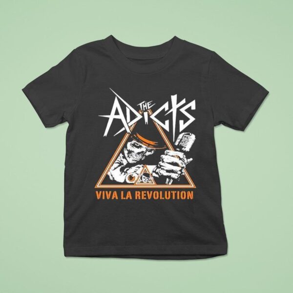 The Adicts Viva La Revolution Skull T Shirt