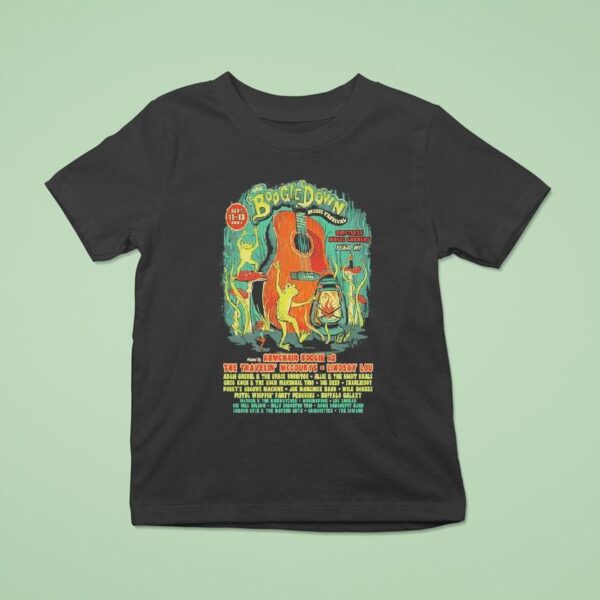 The Boogie Down Music Festival Yuba Wi On September Guitar T Shirt
