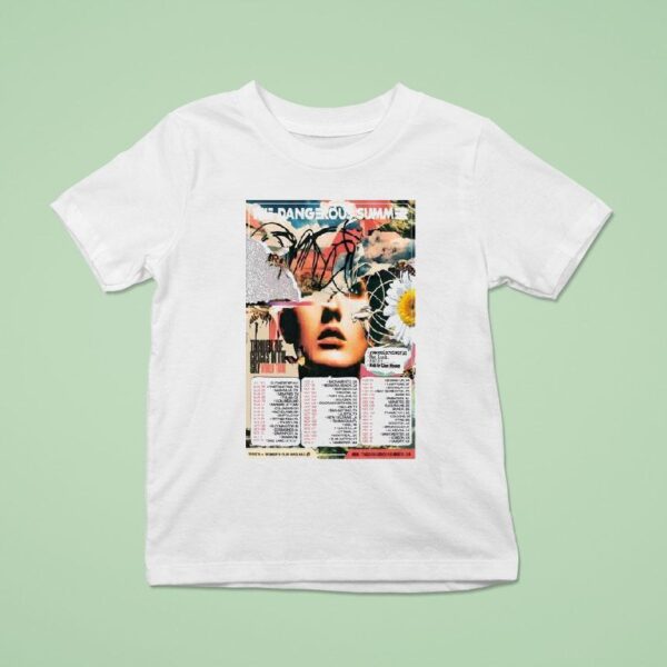 The Dangerous Summer Through The Cracks In The Sky Tour T Shirt