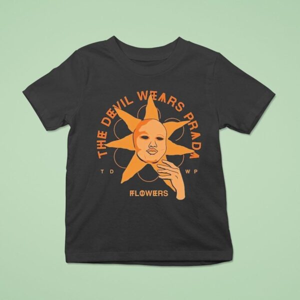 The Devil Wears Prada Sunflower Face Flowers T Shirt
