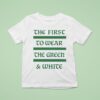 The First To Wear The Green And White Style Philadelphia Eagles T Shirt