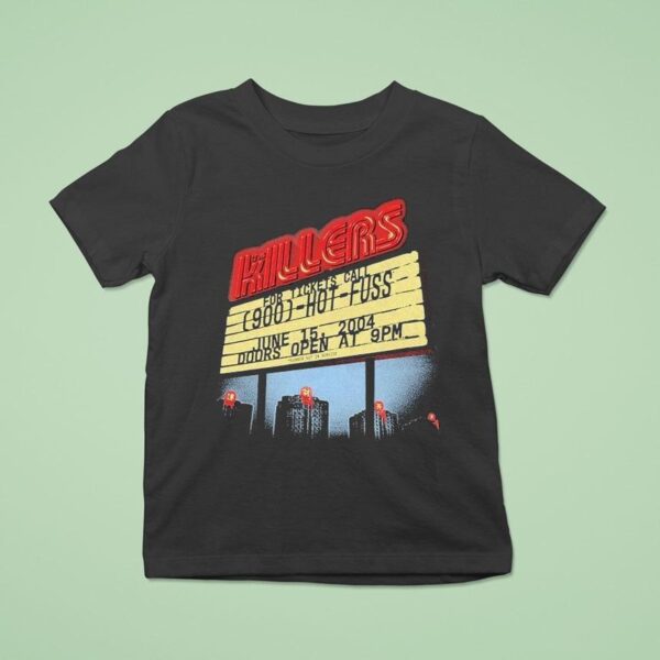 The Killers Summer Motel Sign Hot Fuss Doors Open T Shirt