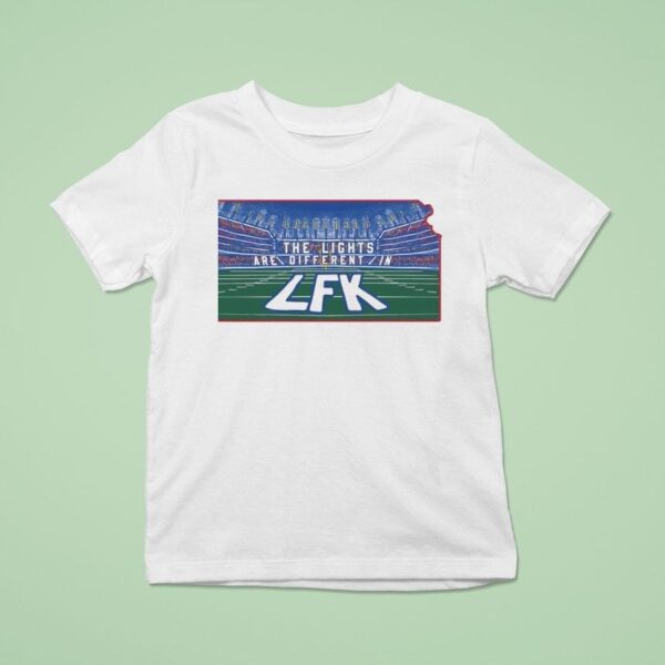 The Lights Are Different In Lfk Kansas Jayhawks T Shirt
