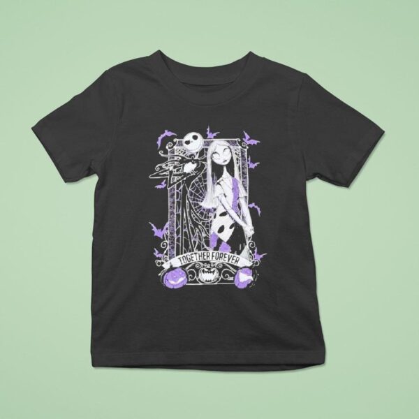 The Nightmare Before Jack Skellington And Sally Together Forever Halloween T Shirt