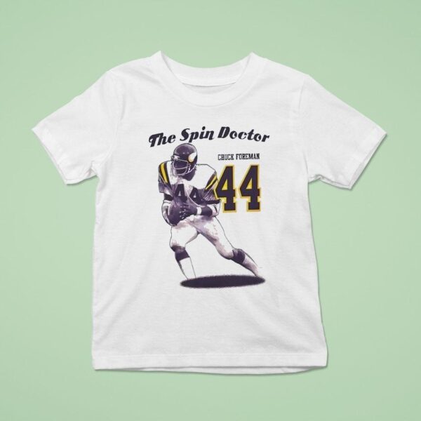 The Spin Doctor Chuck Foreman Minnesota Vikings Football Vintage T Shirt