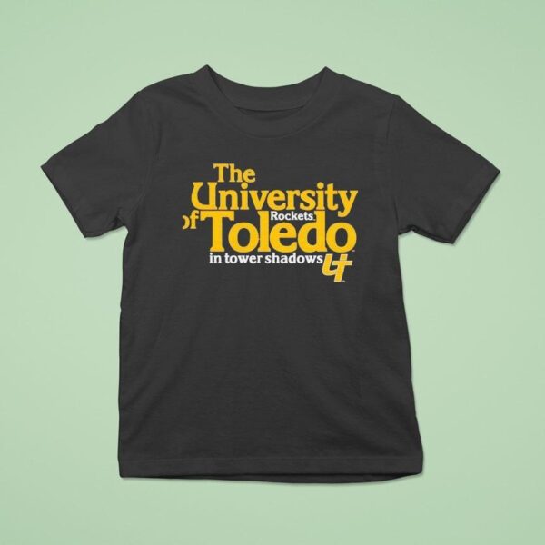 The University Of Toledo Rockets In Tower Shadows T Shirt