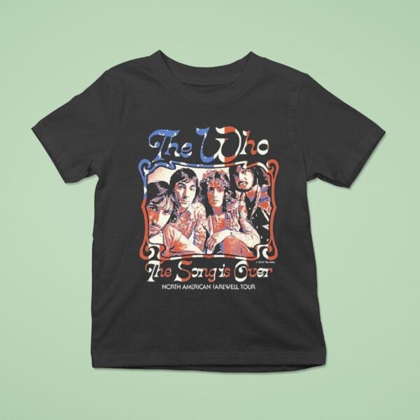 The Who The Song Is Over North America Farewell Tour Photo Dateback T Shirt