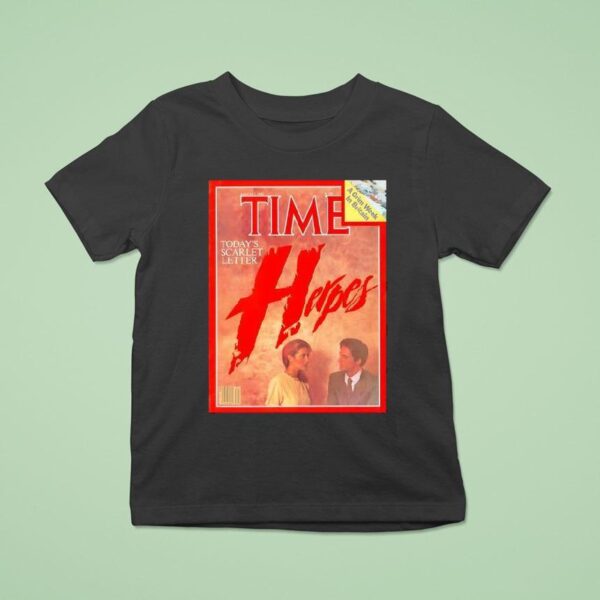 Time Today S Scarlet Letter Herpes Magazine T Shirt