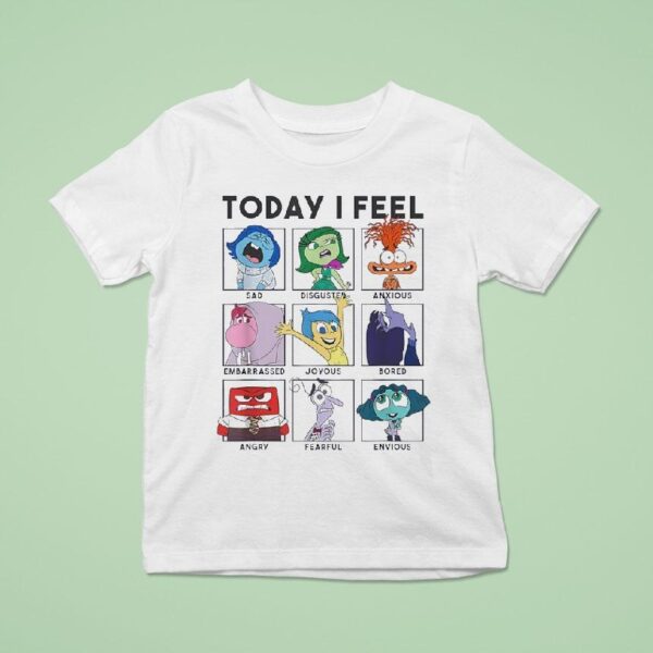 Today I Feel Inside Out Characters T Shirt