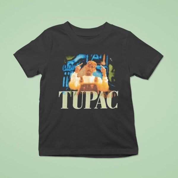 Tupac Shakur Middle Fingers T Shirt