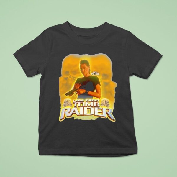 Twin Pistols Lara Croft Tomb Raider T Shirt