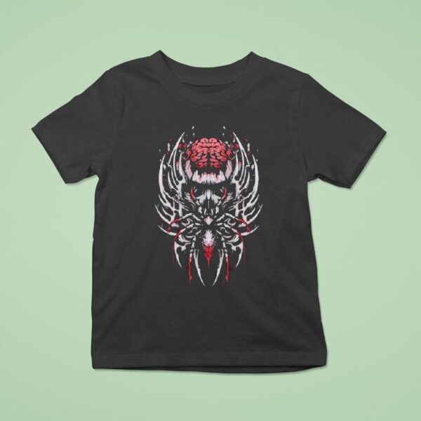Twisted Insane Liquid Logo Spider Brain T Shirt