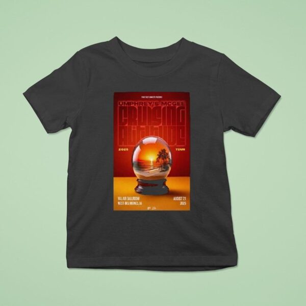 Umphrey S Mcgee Aug Tour West Des Moines Globe T Shirt