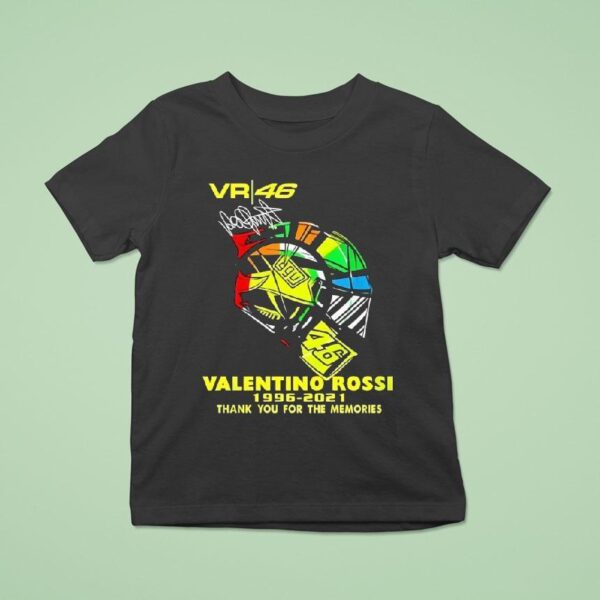 Valentino Rossi Vr Thank You For The Memories Signature T Shirt