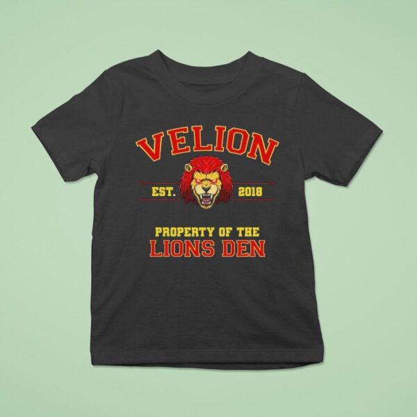 Velion Property Of The Lion S Den Est T Shirt
