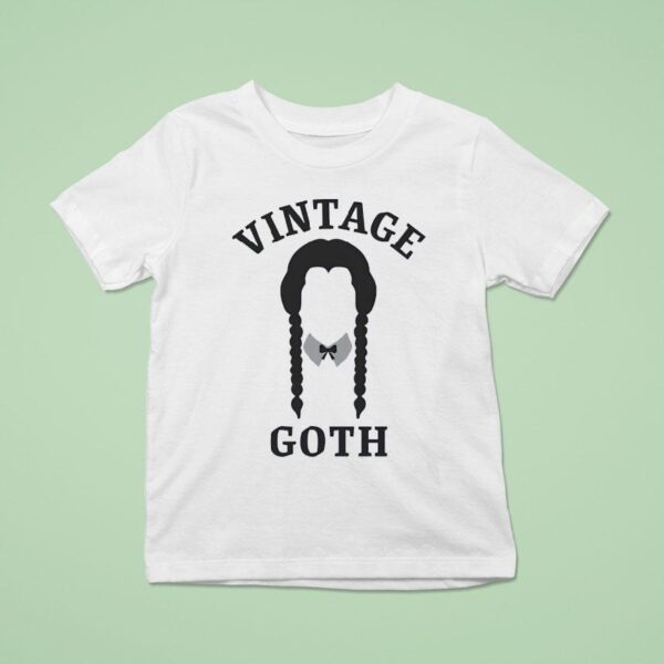 Vintage Goth Wednesday Addams T Shirt