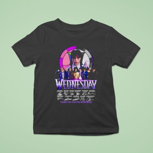 Wednesday Signatures Thank You For The Memories T Shirt