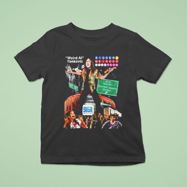 Weird Ai Yankovic Madison Square Garden Bigger Weirder Tour T Shirt