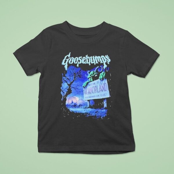 Welcome To Horrorland Rollercoaster Goosebumps T Shirt