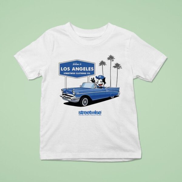 Welcome To Los Angeles The City Streetwise Cat Felix T Shirt
