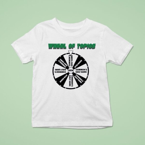 Wheel Of Topics Common S Golf Game T Shirt