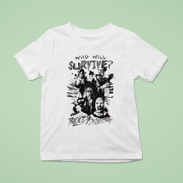 Who Will Survive Bloody Disgusting Horror Characters T Shirt