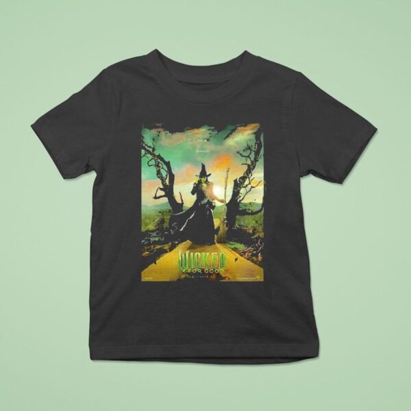Wicked For Good Movie Featuring Cynthia Erivo As Elphaba On November Dark Fantasy Witch T Shirt
