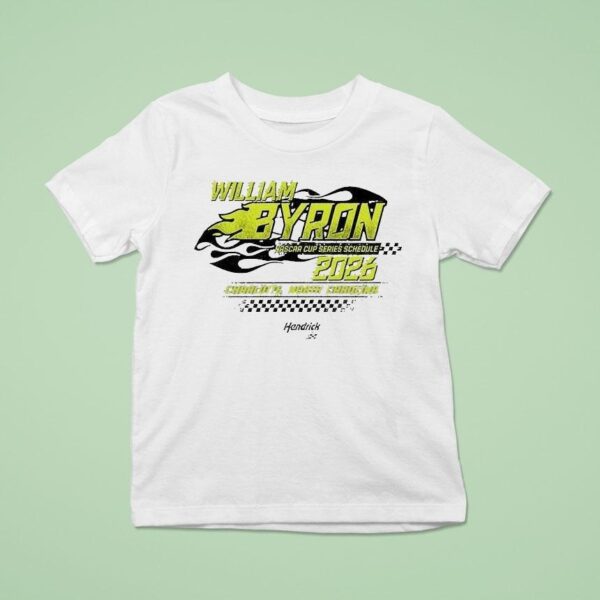 William Byron Hendrick Motorsports Team Nascar Cup Schedule Charrlotte North Carolina T Shirt