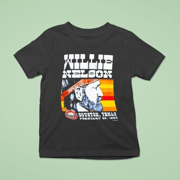 Willie Nelson Houston Texas February T Shirt