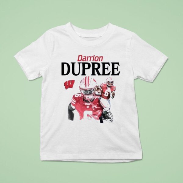 Wisconsin Ncaa Football Darrion Dupree T Shirt