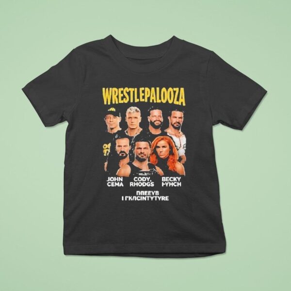 Wwe Wrestlepalooza John Cena Cody Rhodgs And Becky Lynch Final Indianapolis T Shirt
