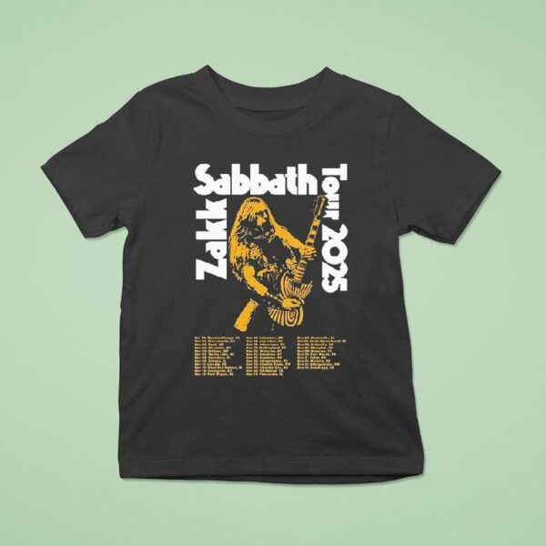 Zakk Sabbath Tour Dates On October In Rancho Mirage Ca T Shirt