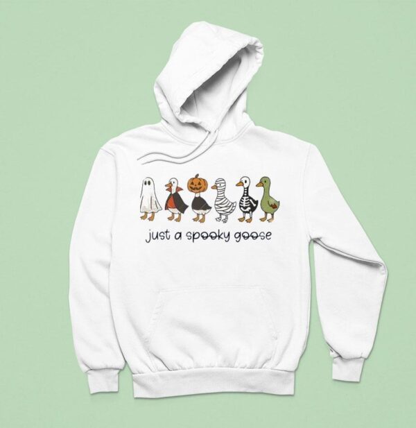 Halloween Just A Spooky Goose Hoodie