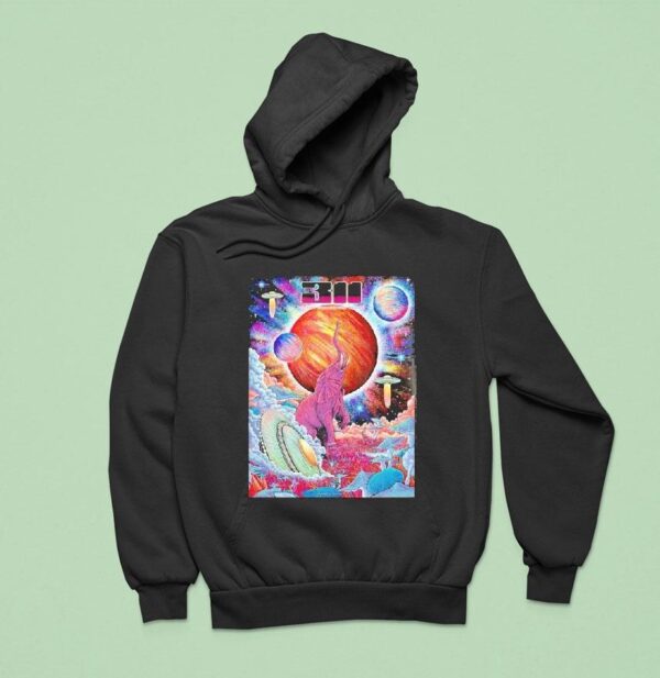 Concert At Avondale Brewing Company In Birmingham Al On August Psychedelic Elephant And Space Hoodie