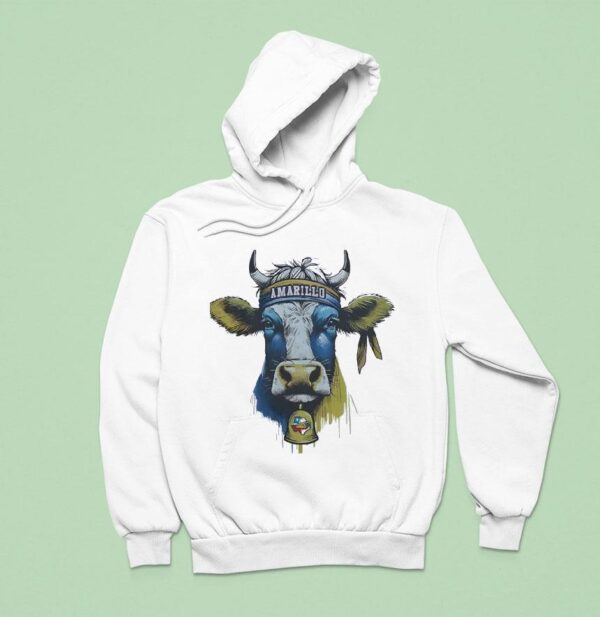 Amarillo Sod Poodles Cow Bell State Hoodie