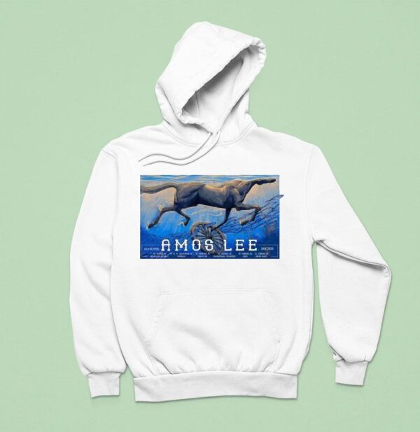 Amos Lee Tour Eu Uk Horse Hoodie