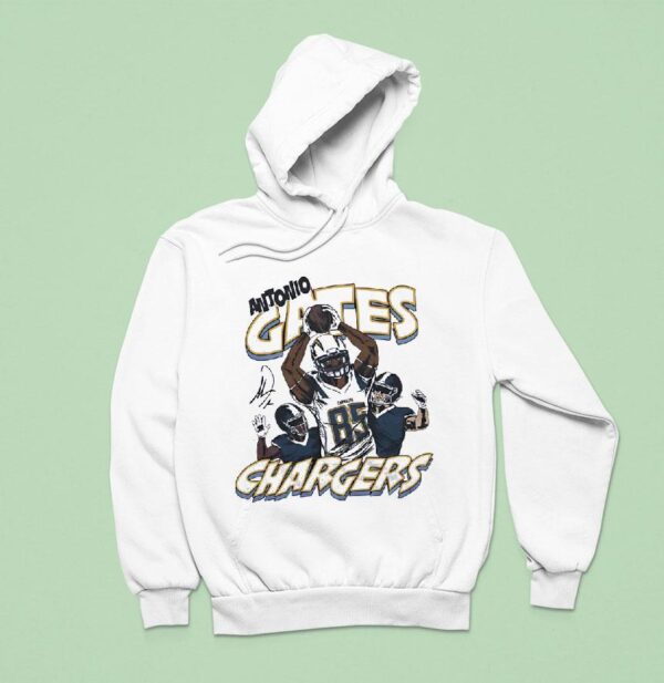 Antonio Gates Los Angeles Chargers Football Cartoon Hoodie