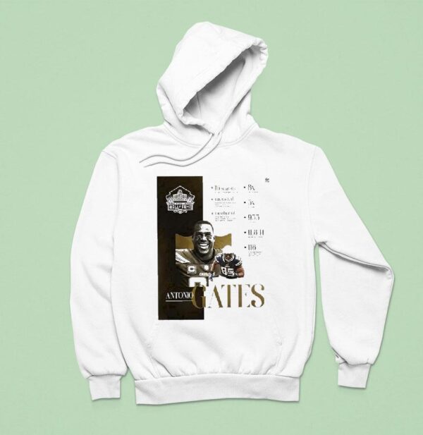 Antonio Gates Nfl Pro Football Hall Of Fame Canton Ohio Nfl Football Legend Hoodie