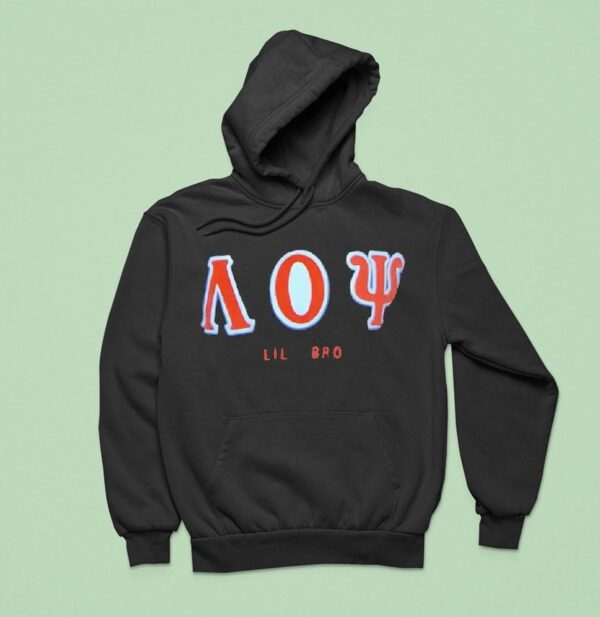 Aoy Lil Bro Lambda Omicron Psi Hoodie