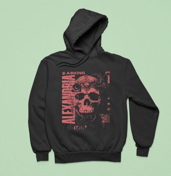 Asking Alexandria Let The Dead Take Me Skull Hoodie