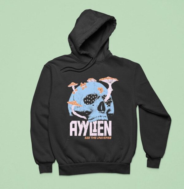 Ayylien See The Universe Skull Hoodie