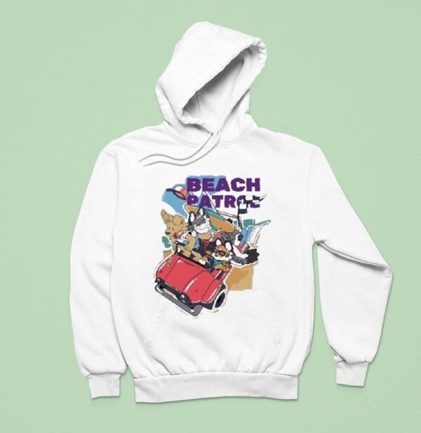 Beach Patrol Dogs Car Hoodie
