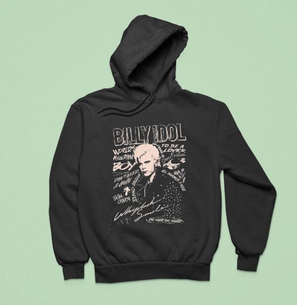 Billy Idol Whiplash Smile Punk Hoodie