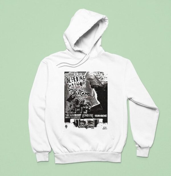 Bleeding Through Stick To Your Guns The Truth Year Anniversary Hardcore Punk Hoodie