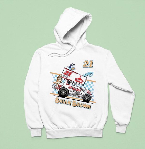 Bluey Brian Brown Casey S Fvp Racing Hoodie