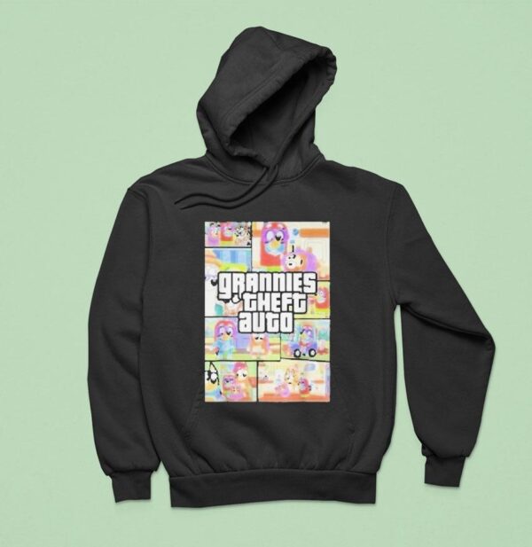 Bluey Grannies Theft Auto Gta Hoodie