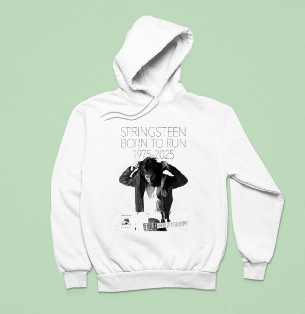 Bruce Springsn Th Anniversary Born To Run Hoodie