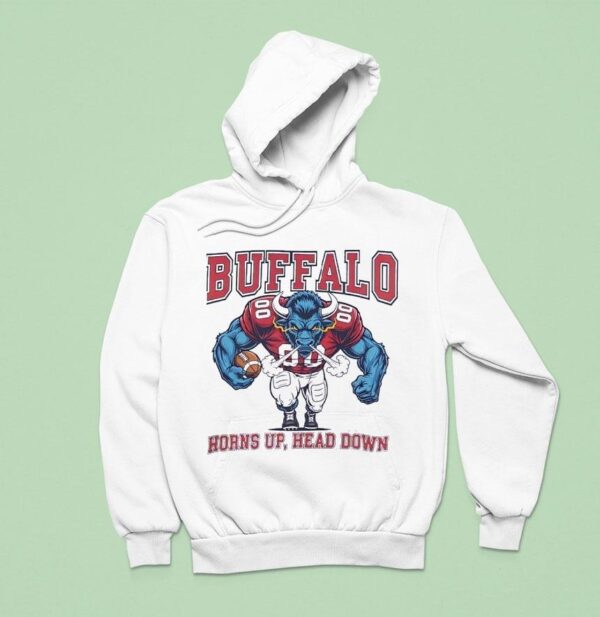Buffalo Horns Up Head Down Buffalo Bills Football Hoodie