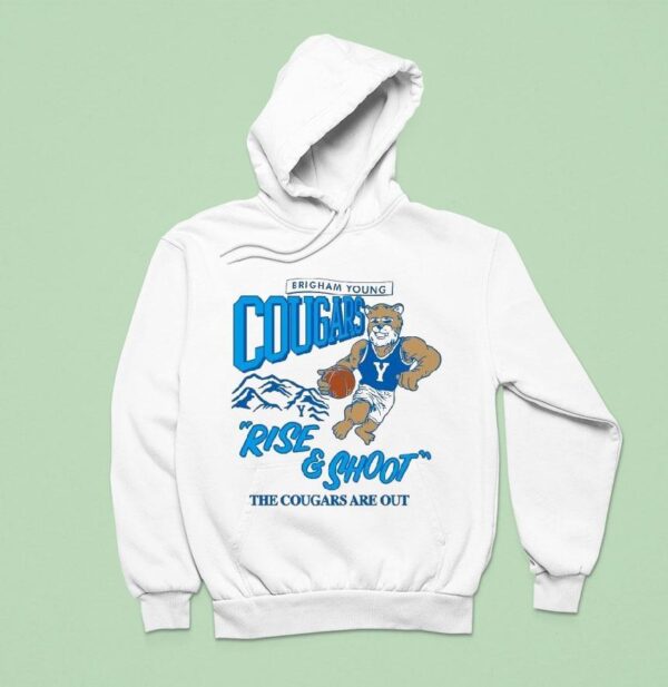 Byu Brigham Young Cougars Rise And Shout The Cougars Are Out Masco Hoodie